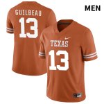 Texas Longhorns Men's #13 Jaylon Guilbeau Authentic Orange NIL 2022 College Football Jersey BYW86P8D